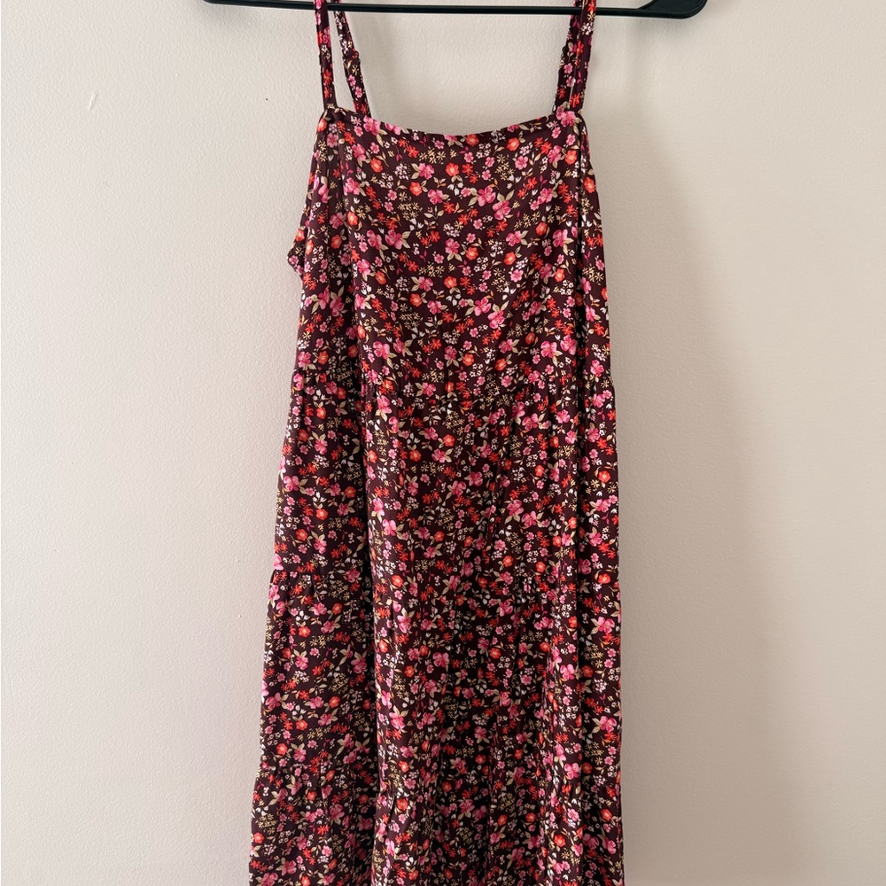 Old Navy Blue Striped and Floral Dress